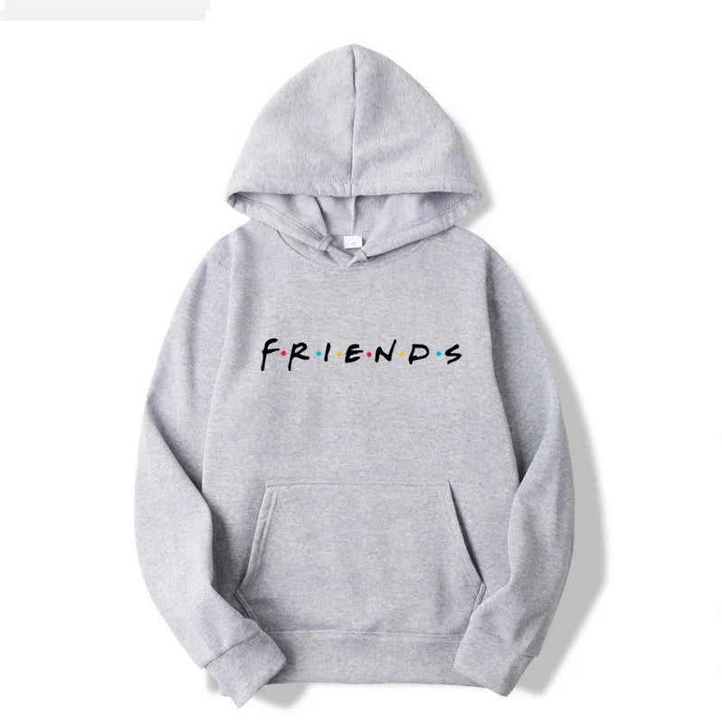 New Autumn and winter fashion friends hoodie sweatshirt white friend shirt and hat hooded sweatshirt for men and women