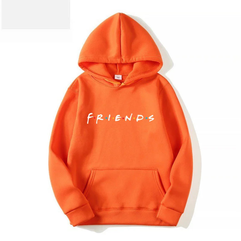 New Autumn and winter fashion friends hoodie sweatshirt white friend shirt and hat hooded sweatshirt for men and women