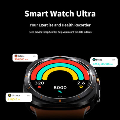 New Galaxy Smart Watch 7 Ultra Men AMOLED Screen Multi-Function Sports Fitness Tracker Health Women smart watch for Samsung