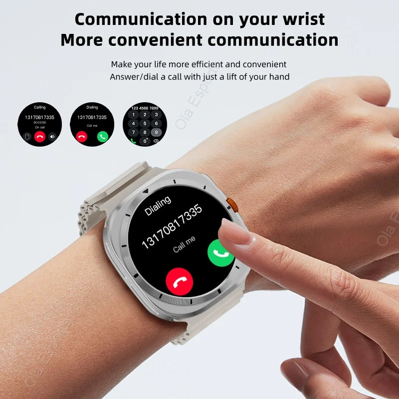 3 IN 1 For Samsung Galaxy Watch 7 Ultra Smart Watch Men Women GPS Health Monitoring Watches Custom Dials BT Call Smartwatch 2024