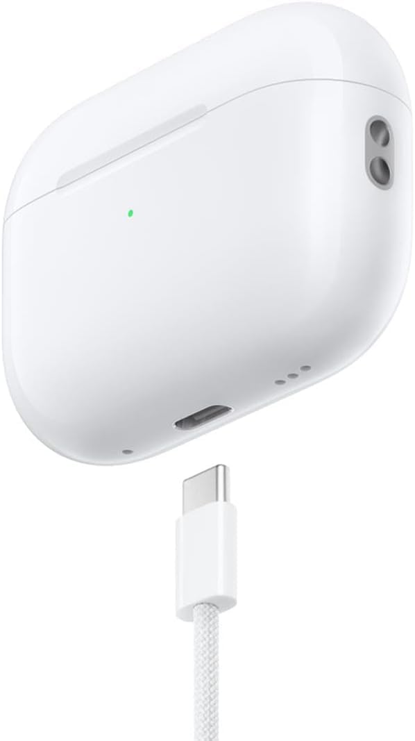 Apple AirPods Pro 2nd Generation with Wireless MagSafe Charging Case (USB-C) with Apple 1 Year Limited Warranty (Wireless Charger)