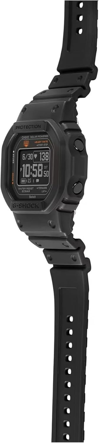 Casio Men's G-Shock Move DW-H5600 Series, Multisport (Run, Walking, Gym Workout), Heart Rate Watch, Solar Assisted Watch, Blue Tooth with Fitness and Sleep Tracking