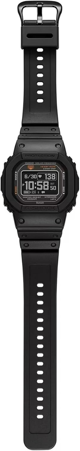 Casio Men's G-Shock Move DW-H5600 Series, Multisport (Run, Walking, Gym Workout), Heart Rate Watch, Solar Assisted Watch, Blue Tooth with Fitness and Sleep Tracking