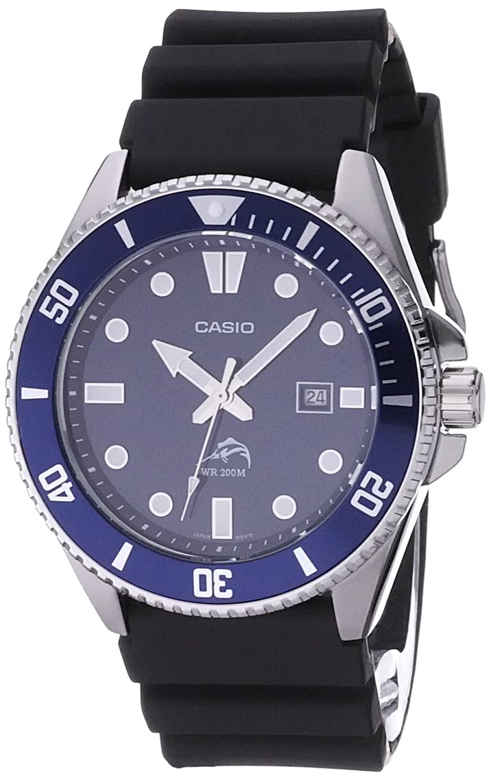 Casio MDV106 Series | Unisex Analog Watch | 200M WR | Stainless Steel Case | Resin Band | 2 Hand Analog (HR, Min, SEC) | Date Display | Screw Down Crown/Screw Down Caseback | 3 Year Battery