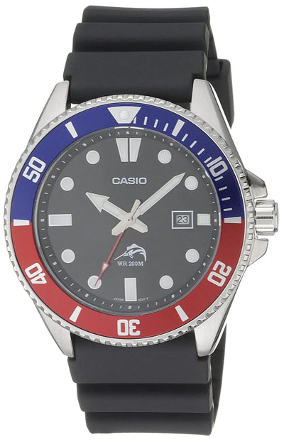 Casio MDV106 Series | Unisex Analog Watch | 200M WR | Stainless Steel Case | Resin Band | 2 Hand Analog (HR, Min, SEC) | Date Display | Screw Down Crown/Screw Down Caseback | 3 Year Battery