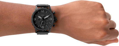 Fossil Nate Men's Watch with Oversized Chronograph Watch Dial and Stainless Steel or Leather Band