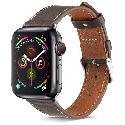 Marge Plus Compatible with Apple Watch Band 42mm (Series 10) /41mm/40mm/38mm, Genuine Leather Bands Replacement Strap for iWatch Series 10 9 8 se 7 6 5 4 3 2 1, Women & Men