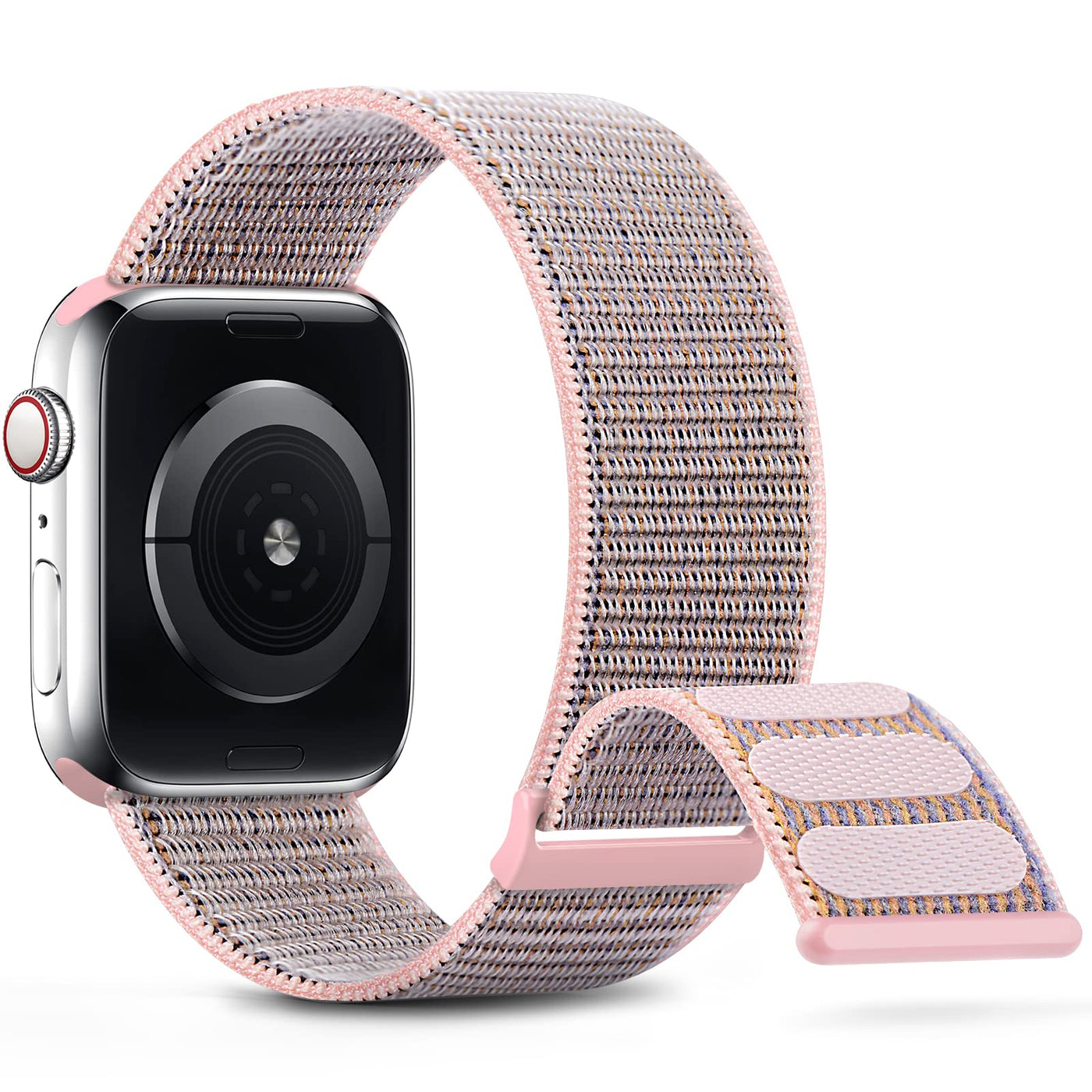 Nylon Sport Band Compatible with Apple Watch Band 38mm 40mm 41mm 42mm 44mm 45mm 46mm 49mm, Adjustable Breathable Women Men Braided Strap Compatible for iWatch Series 10/9/8/7/6/5/4/3 SE Ultra 1/2