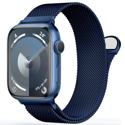 Stainless Steel Milanese Loop Compatible with Apple Watch Band 46mm 42mm 44mm 45mm 49mm 38mm 40mm 41mm men and women, Mesh Loop Magnetic Clasp Replacement for iWatch Bands Ultra Series 10 9 8 7 SE 6 5 4 3 2 1