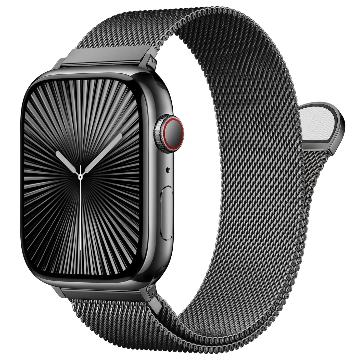 Stainless Steel Milanese Loop Compatible with Apple Watch Band 46mm 42mm 44mm 45mm 49mm 38mm 40mm 41mm men and women, Mesh Loop Magnetic Clasp Replacement for iWatch Bands Ultra Series 10 9 8 7 SE 6 5 4 3 2 1