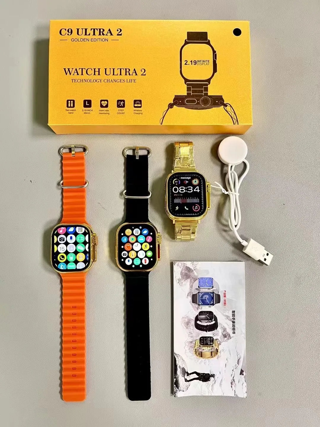 C9 Ultra Smartwatch Gold