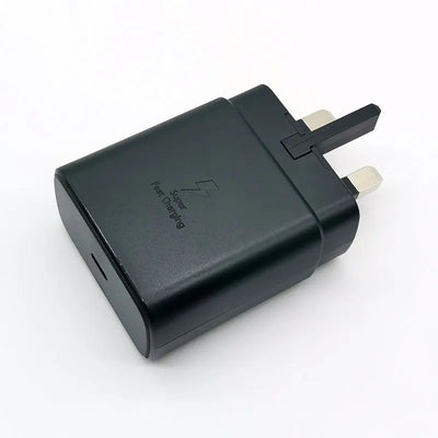 For Samsung 45W UK Plug Super Fast Charger Adapter For Galaxy S24 S20 S21 S22 S23 Ultra Z Flip Fold 6 5 4 3 2 For iPhone 15 Pro