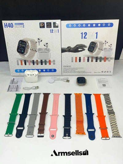 H40 (10 in 1) Smartwatch + Airpods