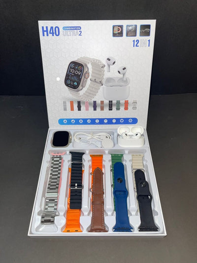 H40 (10 in 1) Smartwatch + Airpods