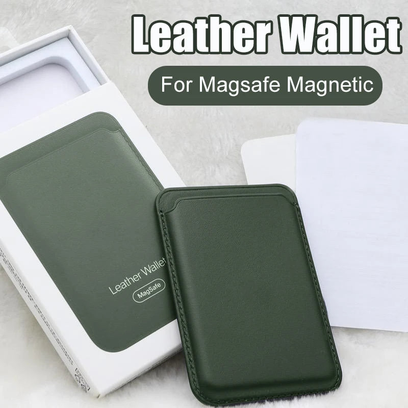 Luxury Leather Wallet For Magsafe Magnetic For Apple iPhone 15 14 13 12 11 Pro Max Plus Phone Card Bag Holder Phone Accessories