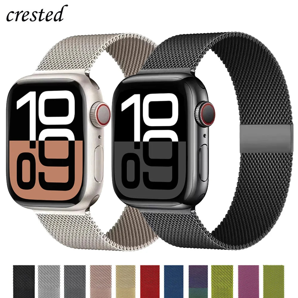 Magnetic Straps For apple Watch band 44mm 40mm 45mm 46mm 49mm 42mm 41mm 38mm belt Bracelet iwatch Series 10 9 3 6 7 8 SE Ultra 2