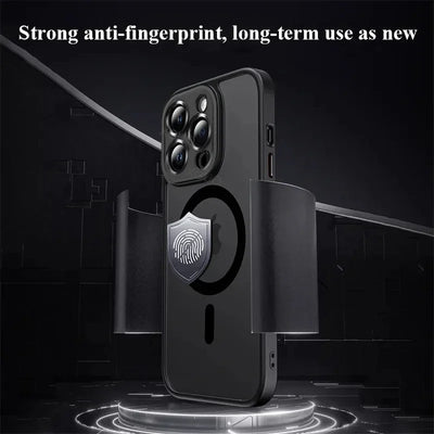 Matte Armor Wireless Charge Translucent Case For iPhone 16 15 14 13 11 12 Pro Max Plus Magnetic For Magsafe High Quality Cover