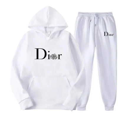 Men's and women's hoodie and sweatpants set, hoodie and sweatpants, sporty, trendy, autumn and winter, brand new, 2-piece set