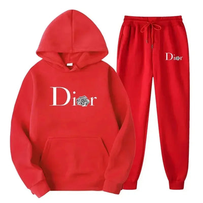 Men's and women's hoodie and sweatpants set, hoodie and sweatpants, sporty, trendy, autumn and winter, brand new, 2-piece set