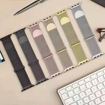 Milanese Strap For Apple Watch Band Ultra 2 49mm 44mm 40mm 45mm 41mm 38mm 44mm Bracelet F or iWatch Series 9 3 6 5 SE 7 8 Strap