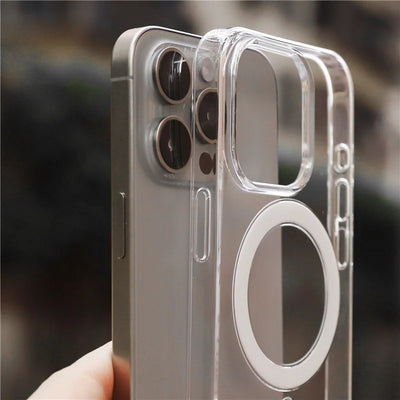 Original Animation Magnetic Case for iPhone 16 15 14 Plus 13 12 Pro Max Transparent Hard PC Cover For Magsafe Wireless Charge