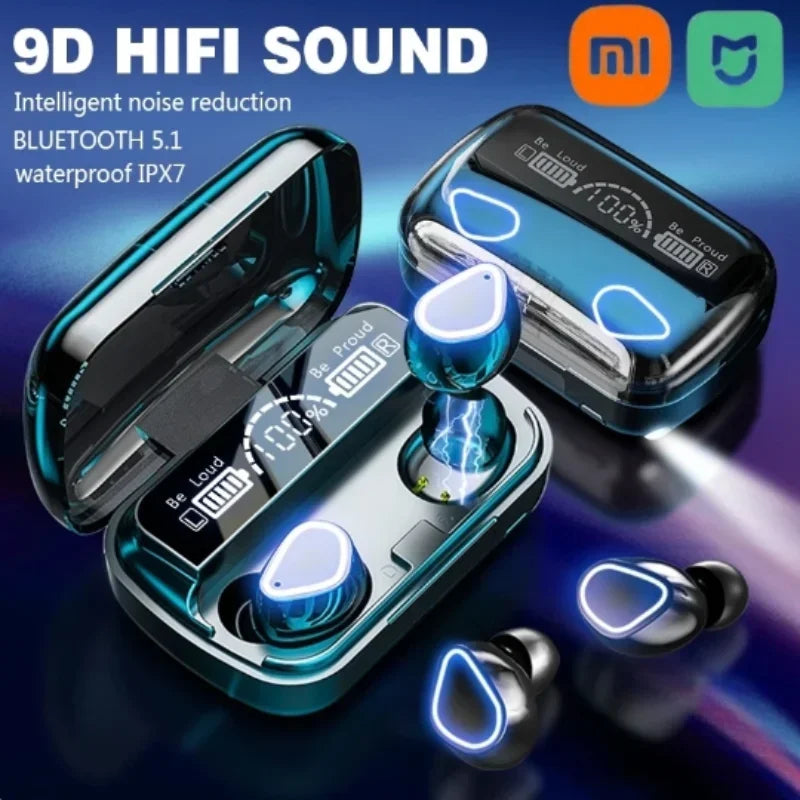 Original M10 Headphones Bluetooth Wireless Earpods Sports Stereo Noise Canceling Headphone Microphone Speaker Caixa De Som Gamer