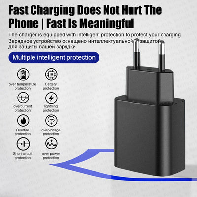 Original PD 45W Charger For Samsung Galaxy S22 S23 S21 S20 Ultra S10 Note 10+ 5G Plus A53 USB Type C Super Fast Charging Cable