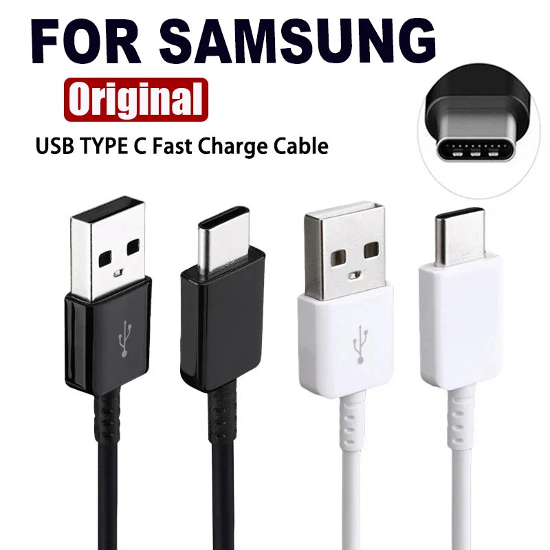 TYPE C Cable 1.2M 1.5M 2M Fast Charger Data Line For samsung Galaxy S8 S9 S10 S21 Ultra Note 8 9 10 A54 A53 5G A71 A52 A51 A21S