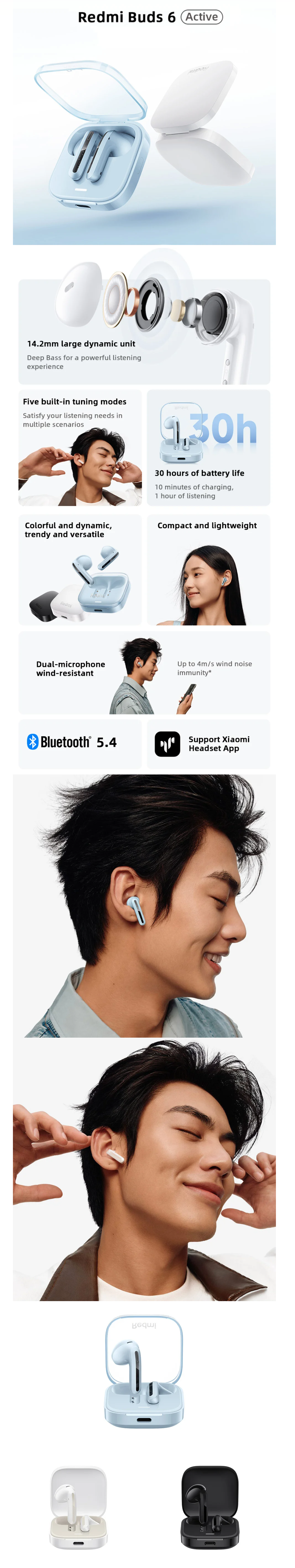 Redmi Buds 6 Active Wireless Earbuds